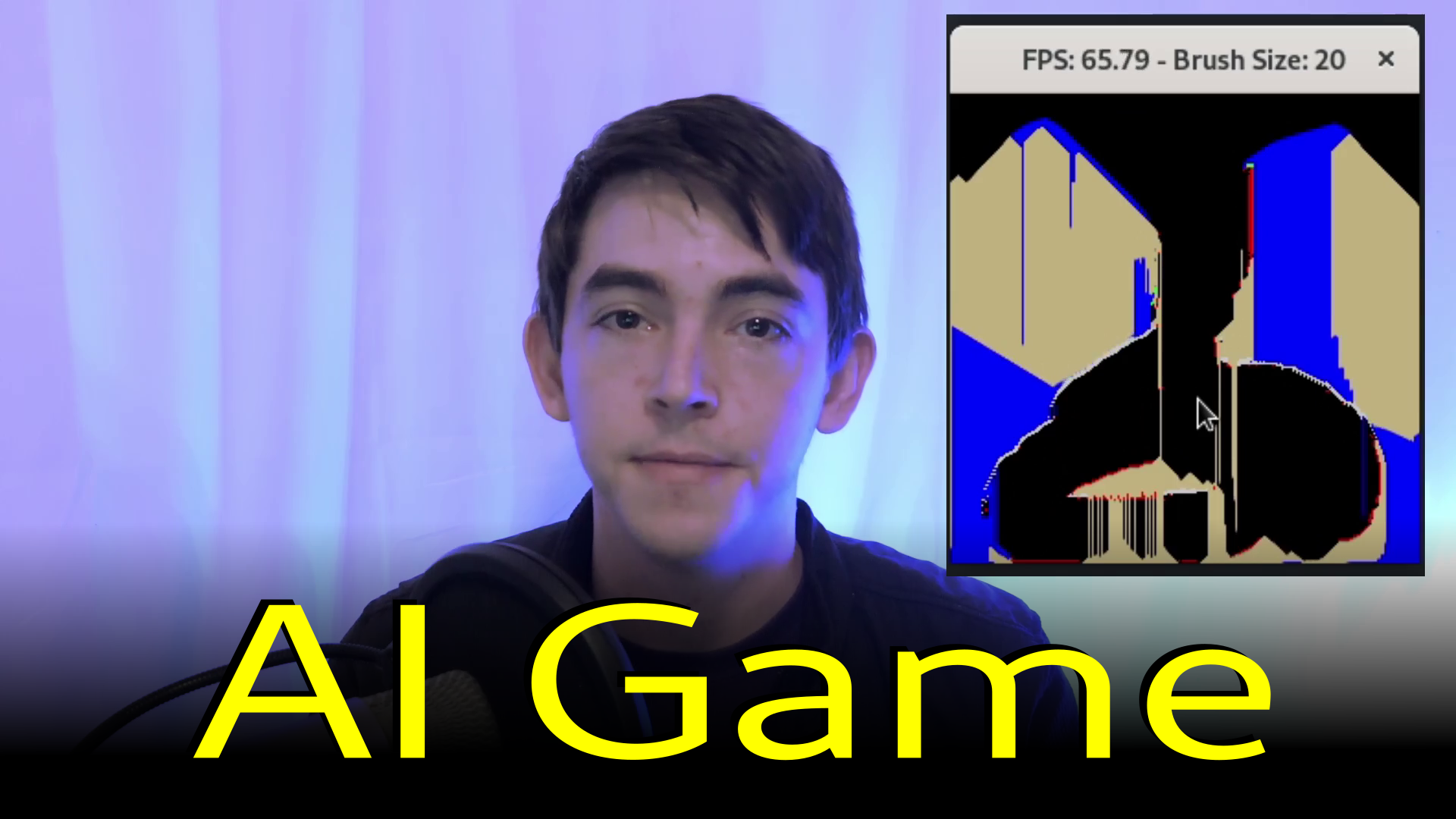Neural Network Meets Falling Sand Game